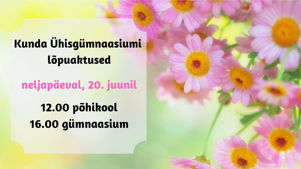 Kunda ÜG lõpuaktused 2019